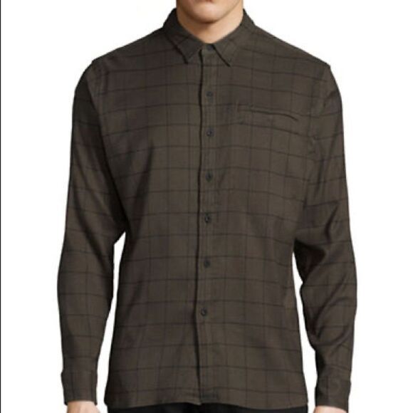 Levi'S COOLMAX Long-Sleeve Work Shirt-GREEN-Medium - Picture 1 of 4